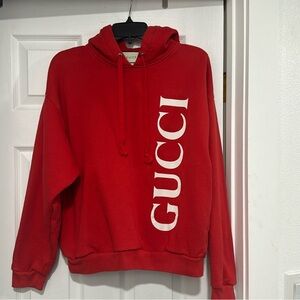 Gucci Logo Red Hoodie